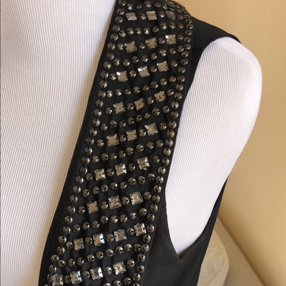 PJK Patterson J. Kincaid Women Black Tuxedo Vest - Picture 5 of 7